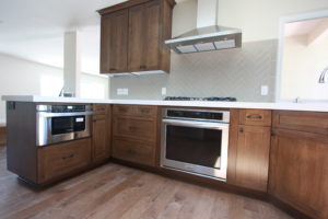 dark  maple shaker cabinets #cabinetsinwestlakevillage