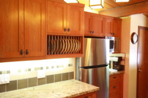 Beautiful cherry custom shaker cabinets